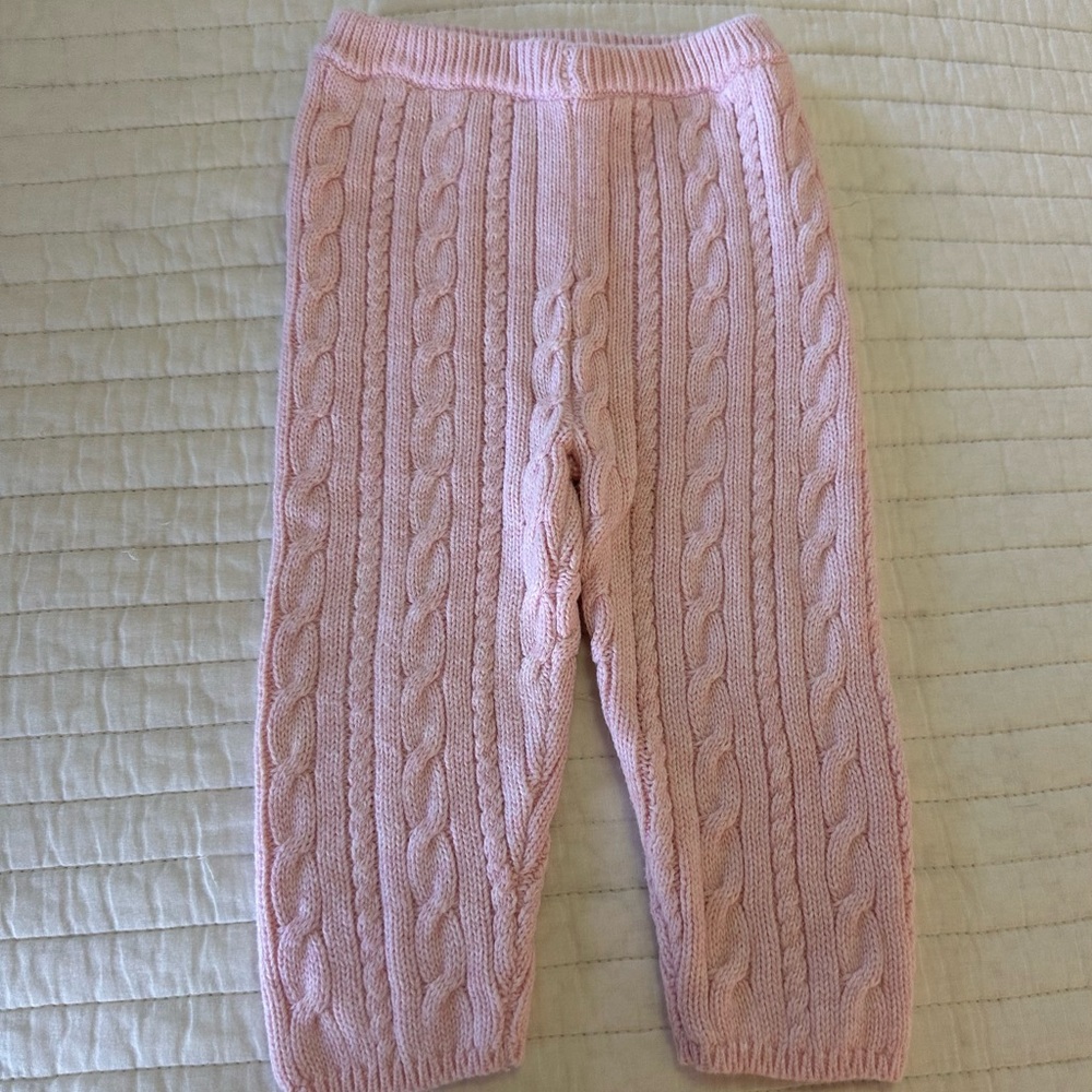 OshKosh B'gosh Pink Cable Knit Kids Bottoms